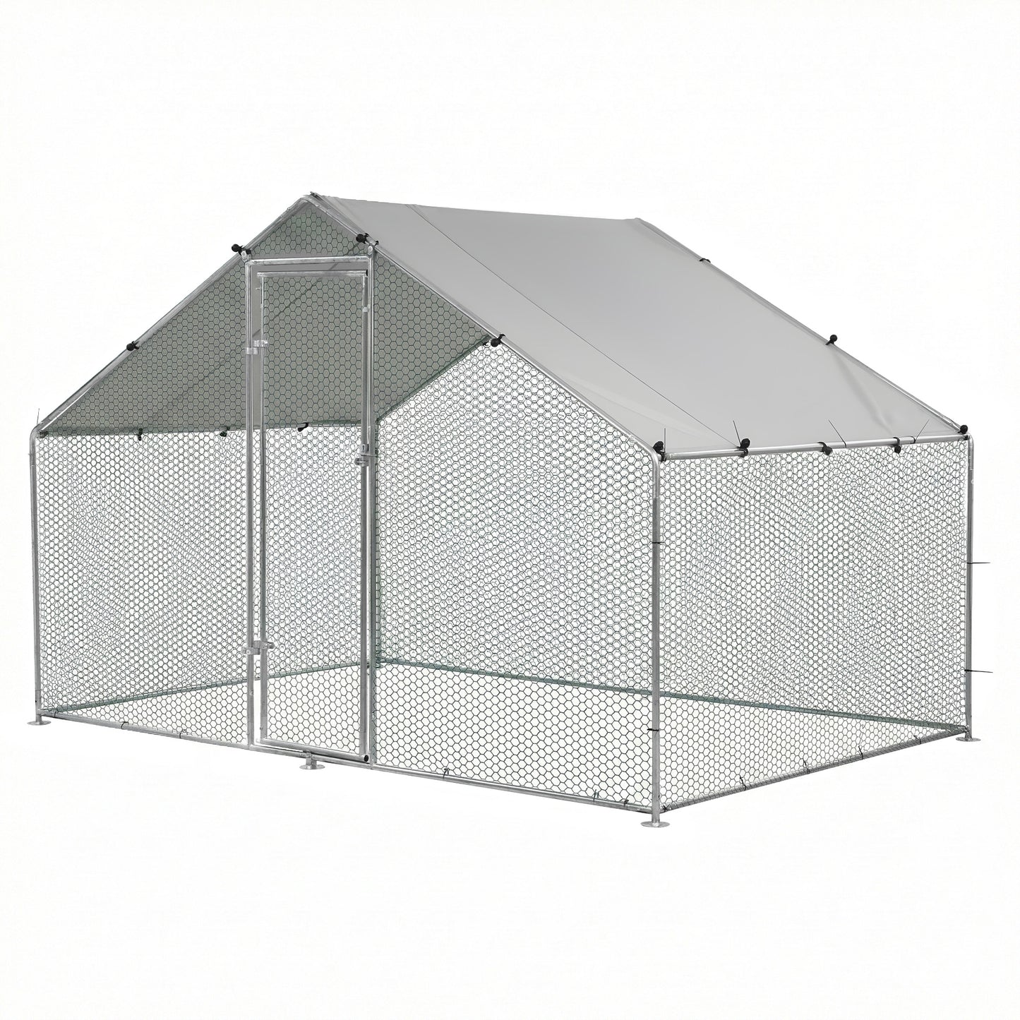 i.Pet Chicken Coop Rabbit Hutch Outdoor Run Walk in Hen Cage Ferret House 3x2x2m