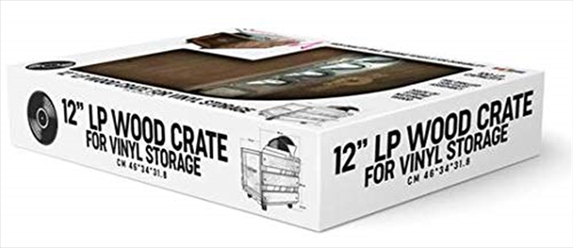 12 Wooden LP Crate"