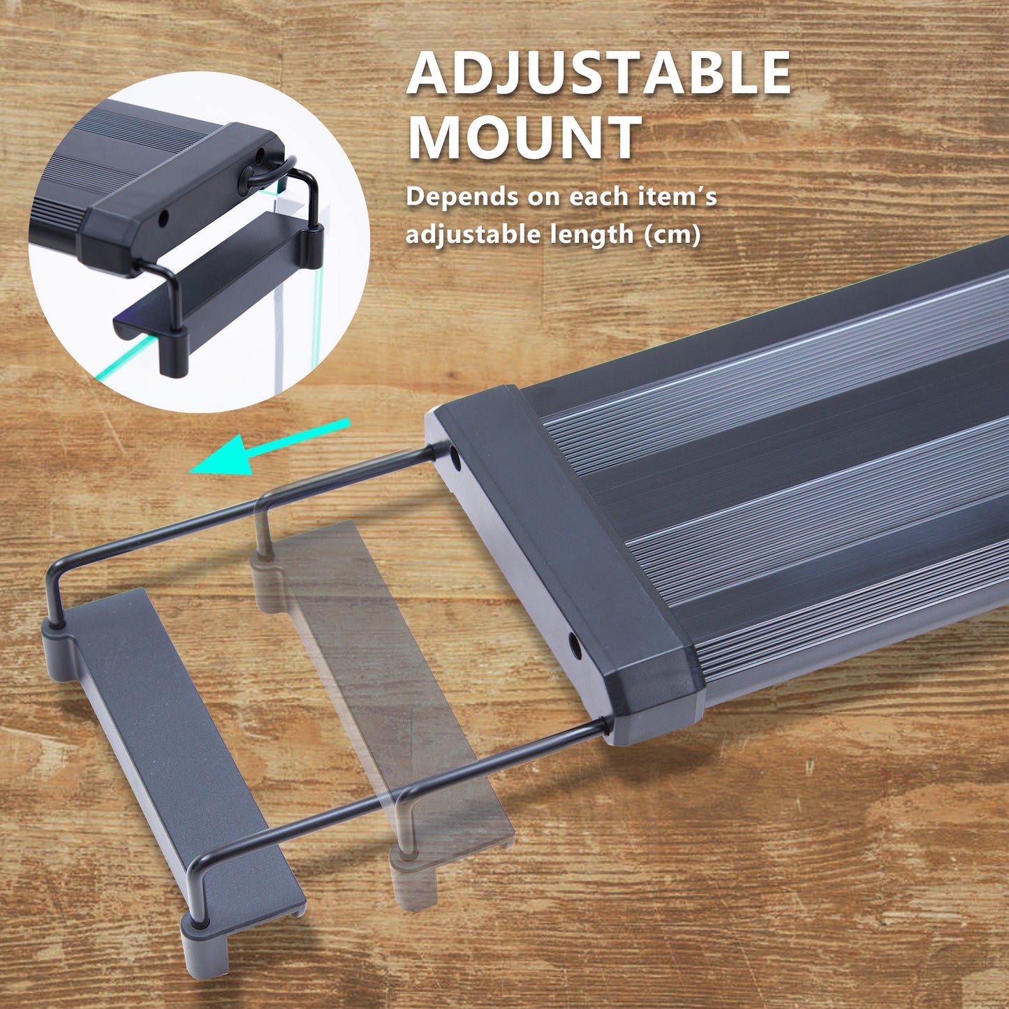 Dynamic Power 6W Aquarium Blue White LED Light for Tank 30-50cm