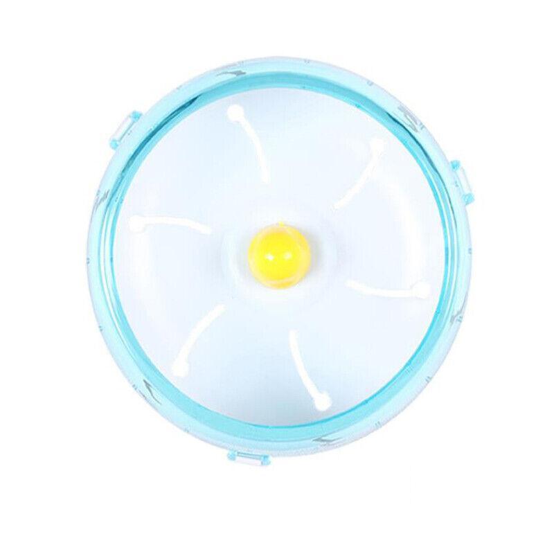 Blue Hamster Guinea Pig Running Disc Cage Accessories Running Round Wheel Pet Toys - 12CM