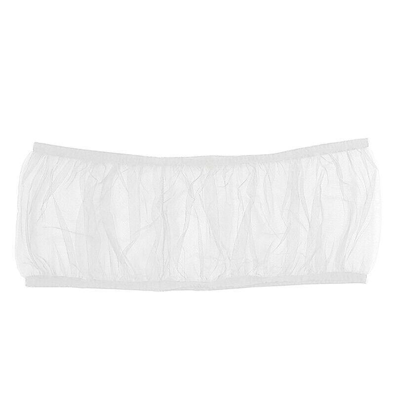 S Size Shell Skirt Mesh Cover Pet Bird Cage Guard Nylon Net Seed Catcher - White