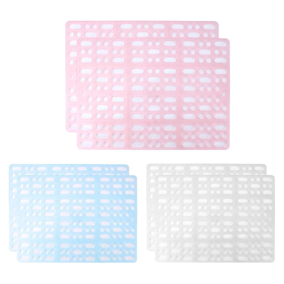 2pcs Rabbit Foot Mat Large Plastic Cage Mat for Guinea Pig Pet Cage Accessories - White