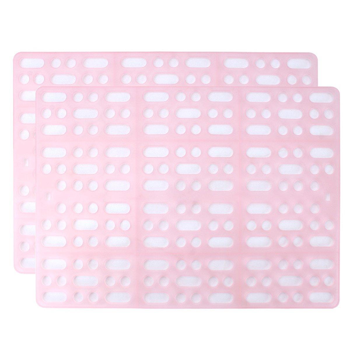 2pcs Rabbit Foot Mat Large Plastic Cage Mat for Guinea Pig Pet Cage Accessories - White
