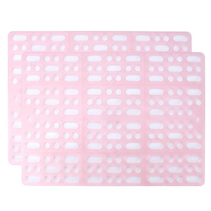 2pcs Rabbit Foot Mat Large Plastic Cage Mat for Guinea Pig Pet Cage Accessories - White