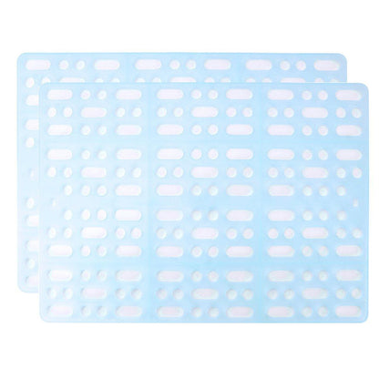 2pcs Rabbit Foot Mat Large Plastic Cage Mat for Guinea Pig Pet Cage Accessories - White