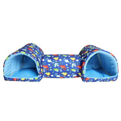 Small Pet Hamster Nest House Cotton Tunnel Comfortable Bedding for Hamsters - Pink