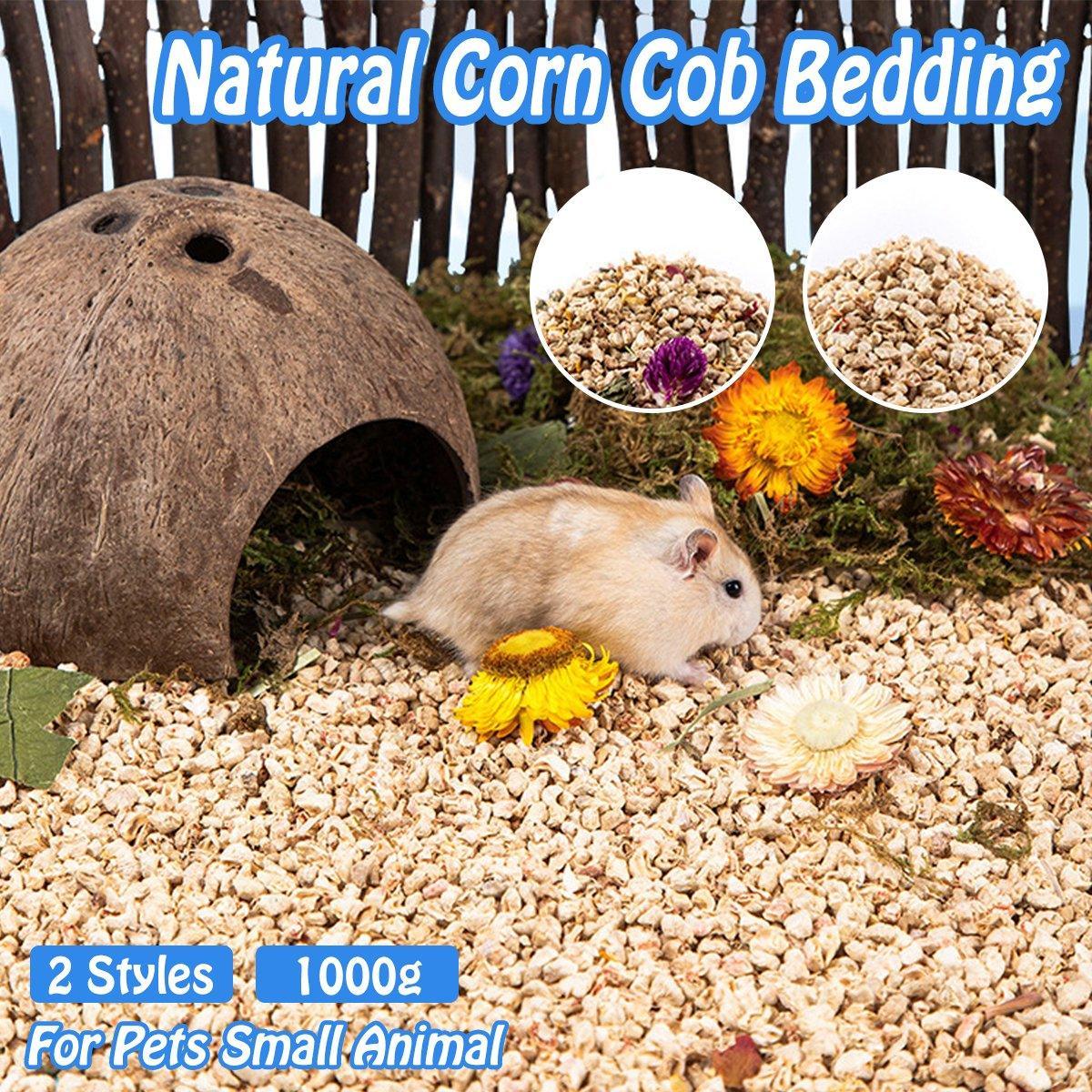 Plants Corncob Bedding Nest Pad for Hamster Rabbit Hedgehog Small Pet Supplies - Corn Cob Litter