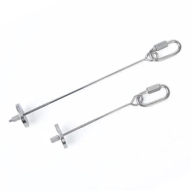 Stainless Steel Bird Parrot Cage Skewer Food Spear Fruit Holder Toy Up To 23Cm - S