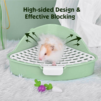 Rabbit Litter Box And Small Animals Pet Toilet Pee Pad Supplies Potty Rabbit - Blue