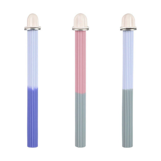 Non-Slip Silicone Parrot Perch Stand Stick Grinding Claw Bird Cage Accessories - White Blue