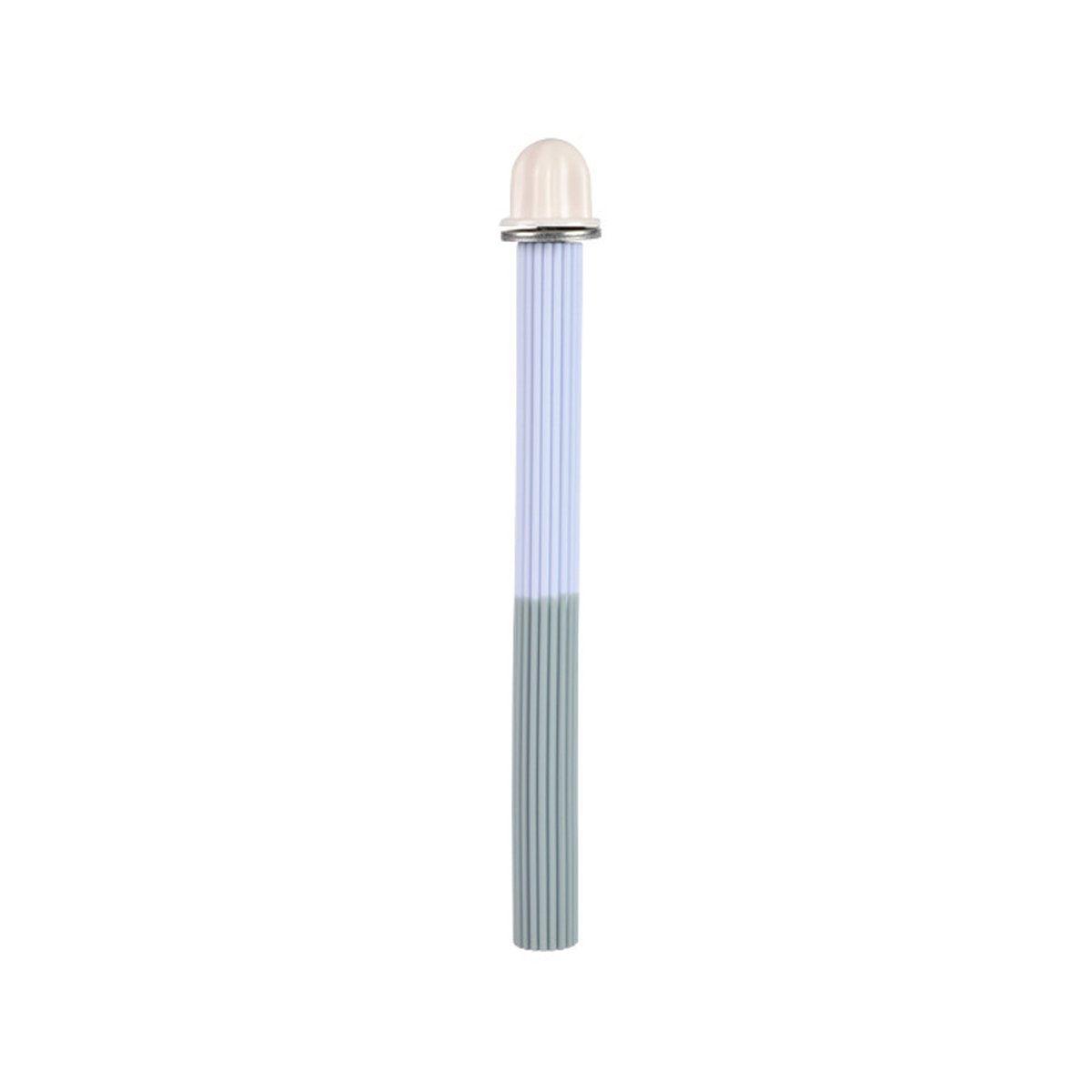 Non-Slip Silicone Parrot Perch Stand Stick Grinding Claw Bird Cage Accessories - White Blue